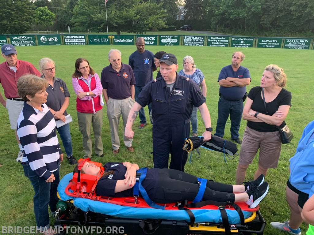 Local area Department and Ambulance Corps attended the Drill. 